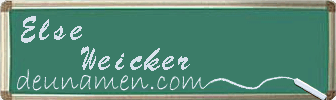 Else Weicker Visitenkarte